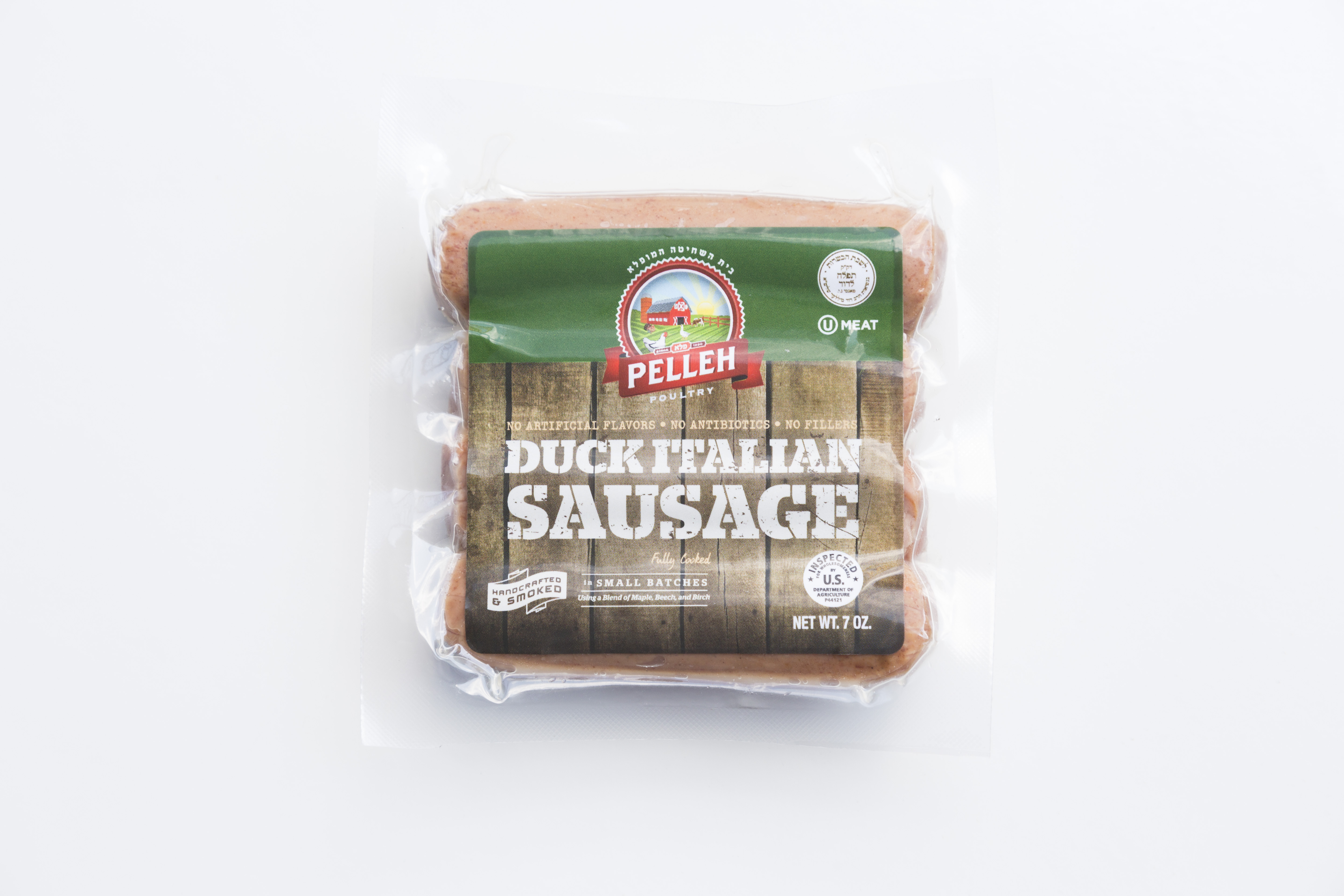 Duck Italian Sausage, 7oz. 3 Packages | Wise Glatt-Organics
